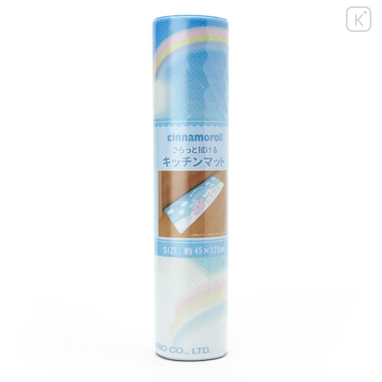 Japan Sanrio Wipeable PVC Kitchen Mat - Cinnamoroll : Sky Blue - 2