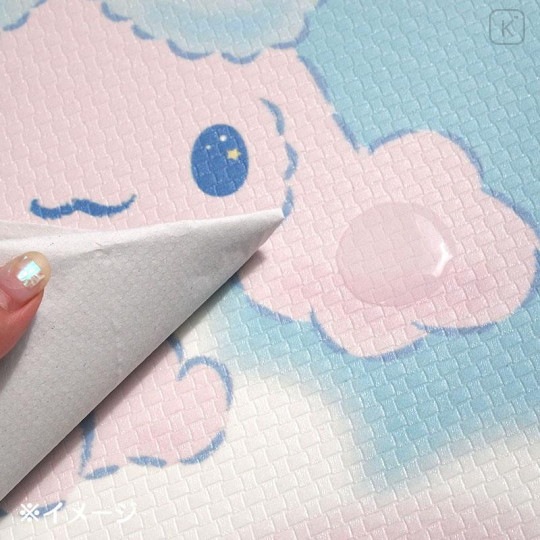 Japan Sanrio Wipeable PVC Kitchen Mat - Cinnamoroll : Sky Blue - 8