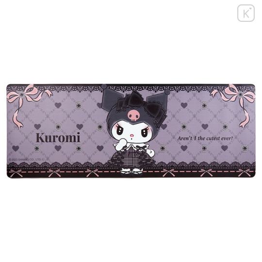 Japan Sanrio Kitchen Mat - Kuromi / Moonlit Melokuro Midnight - 1