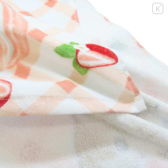 Japan Mofusand Face Towel - Cat / Macaroon Strawberry - 2