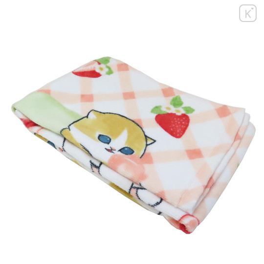 Japan Mofusand Face Towel - Cat / Macaroon Strawberry - 3