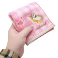 Japan Mofusand Embroidered Mini Towel - Cat / Fried Shrimp / Pink - 3