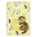 Japan Mofusand A4 Clear File - Fruit Cat : Lemon - 1