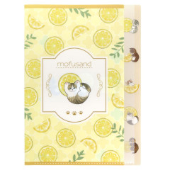 Japan Mofusand 5 Pockets A4 Index Holder - Fruit Cat / Lemon