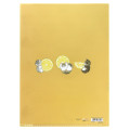 Japan Mofusand 5 Pockets A4 Index Holder - Cat / Lemon - 2
