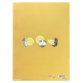 Japan Mofusand 5 Pockets A4 Index Holder - Fruit Cat / Lemon - 2