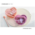 Japan Sanrio Heart-shaped Clear Pouch - Hangyodon - 3