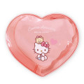 Japan Sanrio Heart-shaped Clear Pouch - Hello Kitty - 1