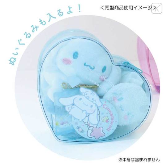 Japan Sanrio Heart-shaped Clear Pouch - Hello Kitty - 2