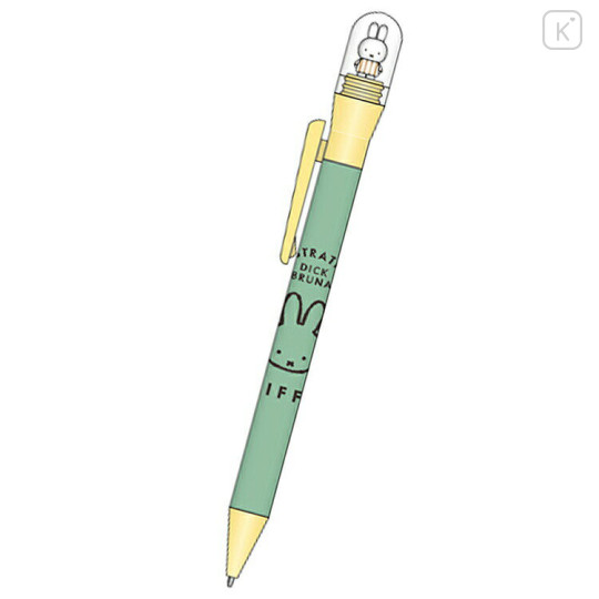 Japan Miffy Action Mascot Ballpoint Pen 0.7mm - Yellow & Mint - 1