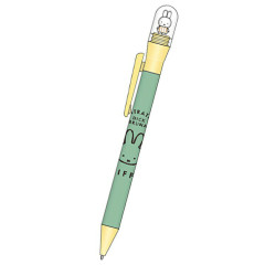 Japan Miffy Action Mascot Ballpoint Pen 0.7mm - Yellow & Mint