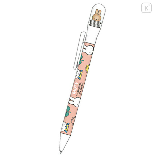 Japan Miffy Action Mascot Ballpoint Pen 0.7mm - Light Orange - 1