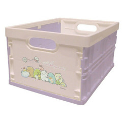 Japan San-X Sumikko Gurashi Foldable Storage Case Container (M) - Pink & Purple
