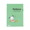 Japan Sanrio A4 Clear File Folder - Pochacco / Daily Life - 1