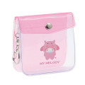 Japan Sanrio Mini Accessory Pouch & Keychain - My Melody / Animal Headgear - 1