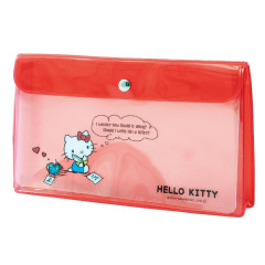 Japan Sanrio Clear Pen Pouch - Hello Kitty / Daily Life