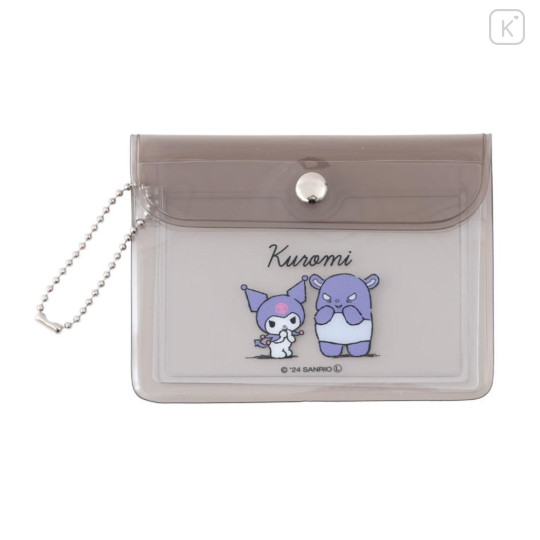 Japan Sanrio Clear Pass Case Card Holder - Kuromi / Daily Life - 1
