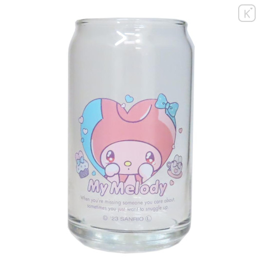 Japan Sanrio Glass Tumbler - My Melody / Can-Shaped - 1