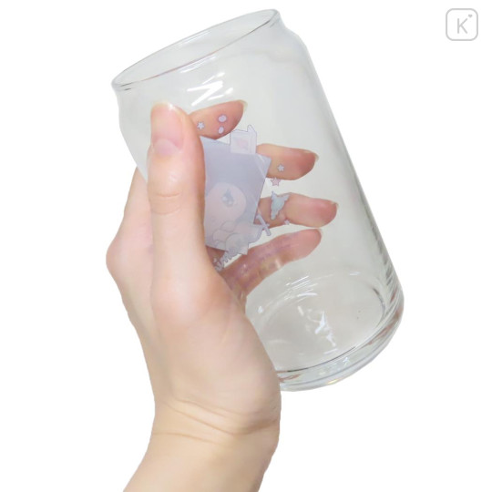 Japan Sanrio Glass Tumbler - Kuromi / Can-Shaped - 2