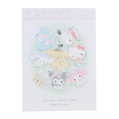 Japan Sanrio Mini Notepad - Characters / Happy Flower Garden A