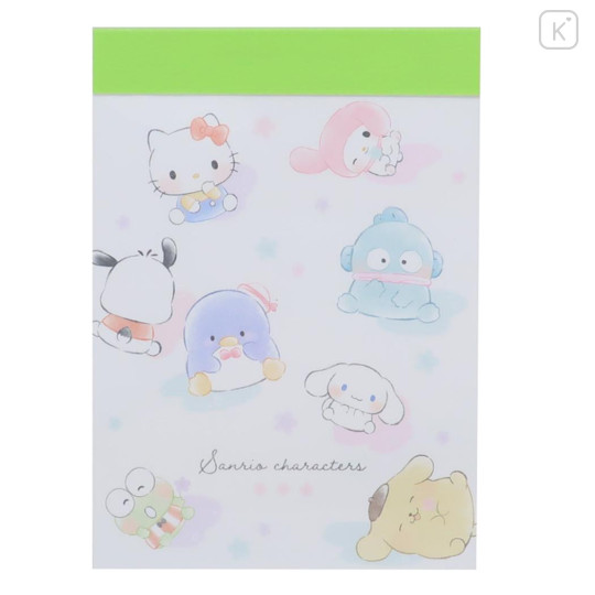 Japan Sanrio Mini Notepad - Characters / Happy Flower Garden B - 1
