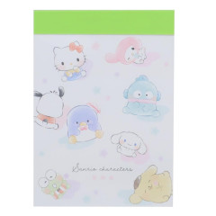Japan Sanrio Mini Notepad - Characters / Happy Flower Garden B