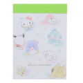 Japan Sanrio Mini Notepad - Characters / Happy Flower Garden B - 1