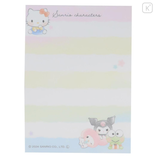 Japan Sanrio Mini Notepad - Characters / Happy Flower Garden B - 2