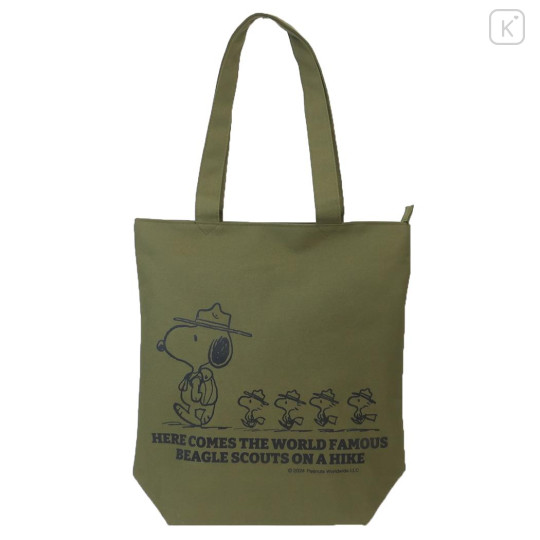Japan Peanuts Tote Bag - Snoopy & Woodstock / Love Nature - 1