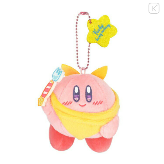 Japan Kirby Plush Keychain - Happy Morning / Ready For Breakfast - 1