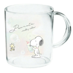 Japan Peanuts Plastic Cup - Snoopy & Woodstock / Bubble