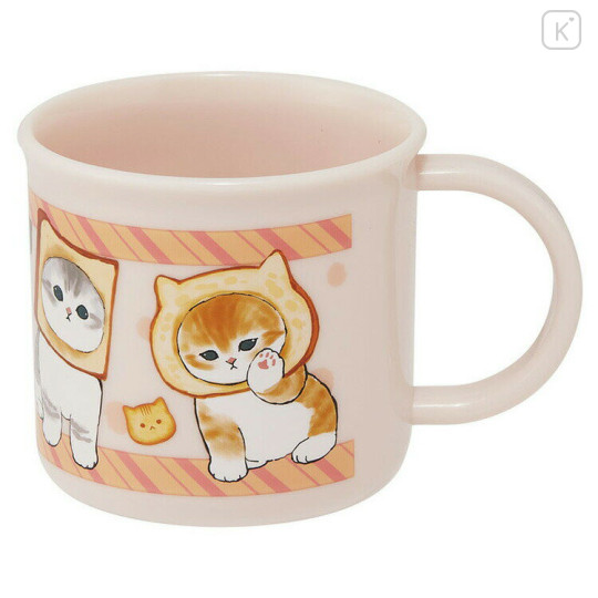 Japan Mofusand Plastic Cup - Cat / Bread - 1