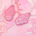 Japan Sanrio Lesson Tote Bag & Name Tag - My Melody & Sweet Piano : Pink & Ribbon - 4