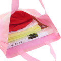 Japan Sanrio Lesson Tote Bag & Name Tag - Hello Kitty & Unicorn / Pink & Ribbon - 3