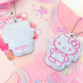 Japan Sanrio Lesson Tote Bag & Name Tag - Hello Kitty & Unicorn / Pink & Ribbon - 4