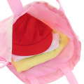 Japan Sanrio Gym Sack Drawstring Backpack & Name Tag - Hello Kitty & Unicorn : Pink & Ribbon - 3