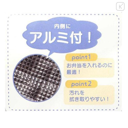 Japan Sanrio Insulated Cooler Drawstring Bag - Cinnamoroll & Milk / Blue Sky - 4