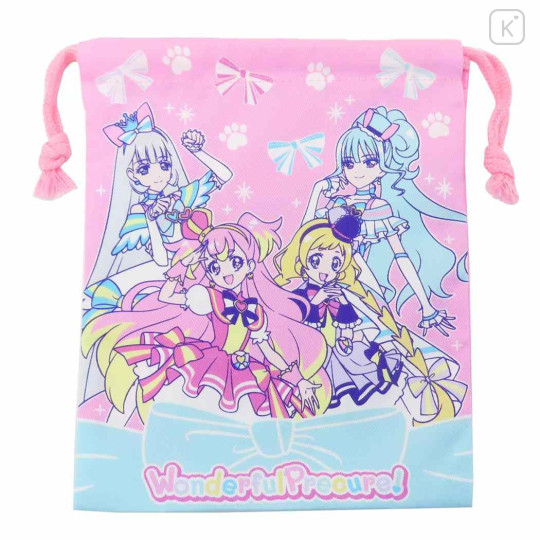 Japan Wonderful PreCure Drawstring Bag - Pink - 1
