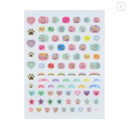 Japan Wonderful Pretty Cure Kids Nail Stickers - Glitter - 3