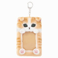 Japan Mofusand Fluffy Pass Case Card Holder - Cat / Enjoy Idol - 1