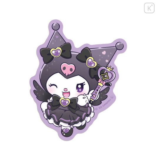 Japan Sanrio Vinyl Sticker - Kuromi : Tokimeki Magic Warrior - 1