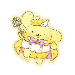 Japan Sanrio Vinyl Sticker - Pompompurin / Tokimeki Magic Warrior