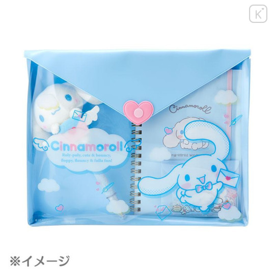 Japan Sanrio Original Clear Multi Pouch - Cinnamoroll Letter - 4