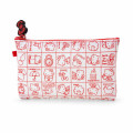 Japan Sanrio Nuu Silicone Cosmetic Pouch - Hello Kitty : Retro White - 1