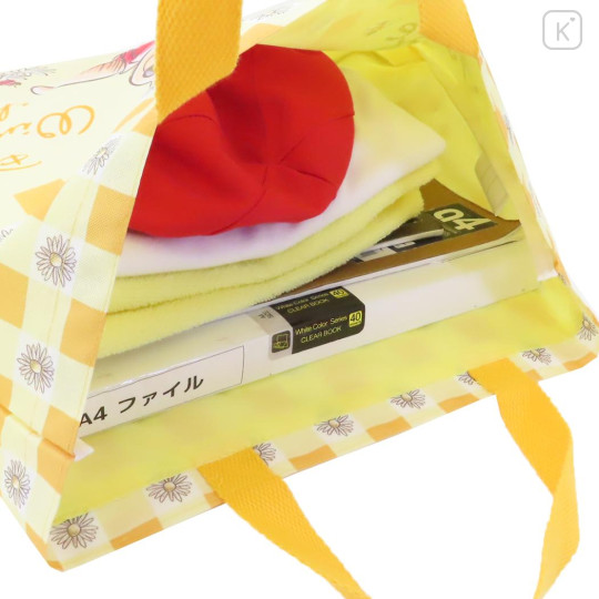 Japan Disney Lesson Tote Bag & Name Tag - Winnie The Pooh / Friends - 3