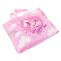 Japan Disney Lesson Tote Bag & Name Tag - Minnie Mouse : Unicorn Pink - 2