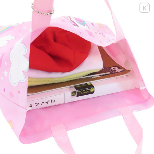 Japan Disney Lesson Tote Bag & Name Tag - Minnie Mouse : Unicorn Pink - 3