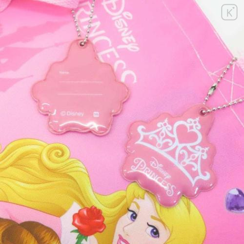 Japan Disney Lesson Tote Bag & Name Tag - Princesses / Pink - 4