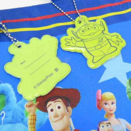 Japan Disney Lesson Tote Bag & Name Tag - Toy Story / Blue - 4
