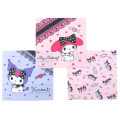 Japan Sanrio Bento Lunch Cloth 3pcs - Kuromi & Melody / Angel & Devil - 1